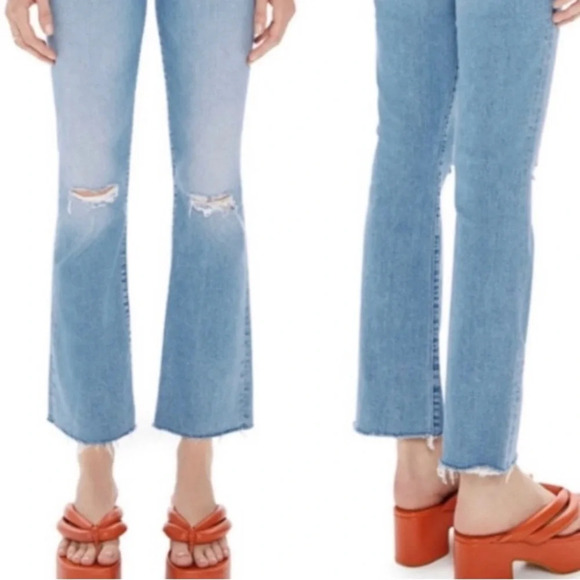 NWT Mother Jeans The Hustler Ankle Fray Distressed Thrilling Shots (29) - Picture 2 of 8